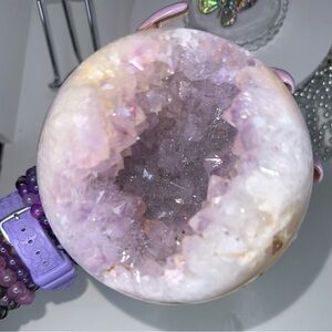 Amethyst Large Points Agate Sphere - ~ 117MM AMAGLGSP002